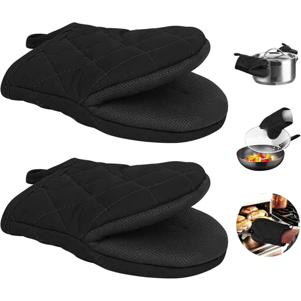 Oven Mitt Silicone - Ovenwanten 500 ° F hittebestendige ovenwanten,