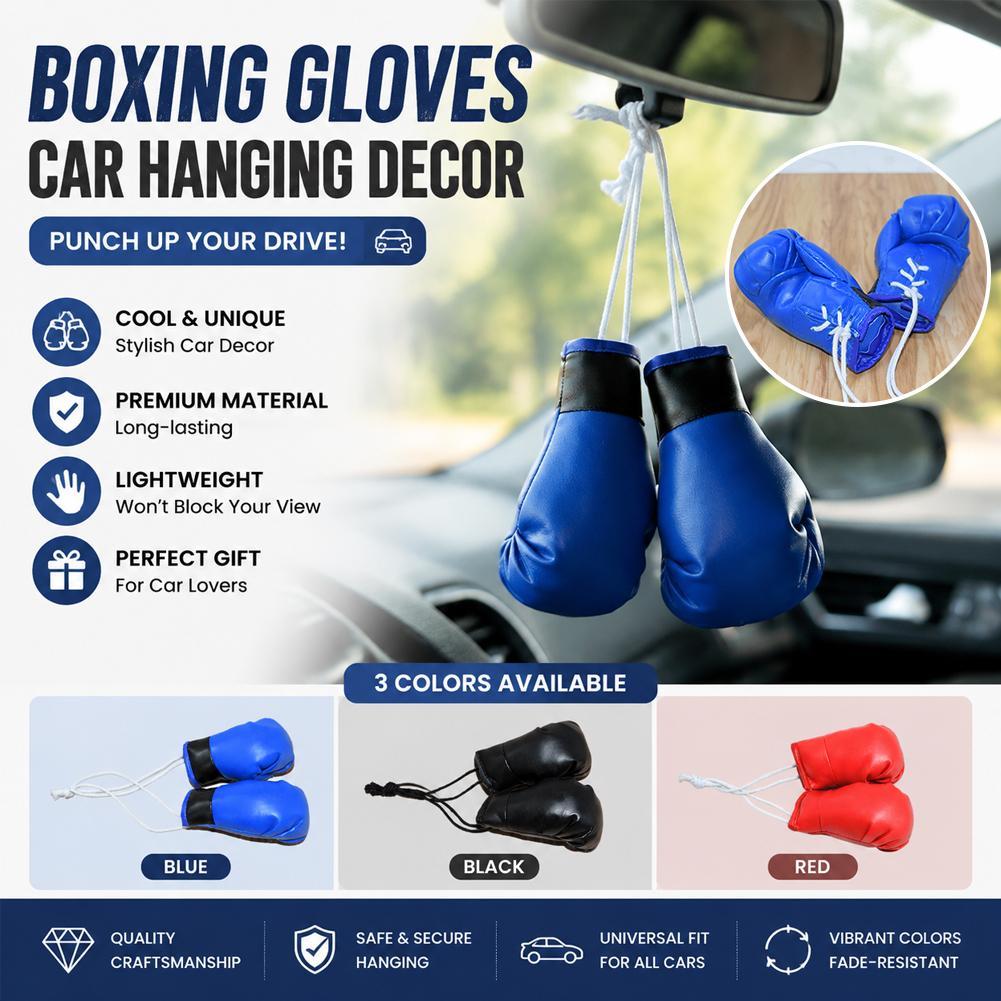 Leather Driving Glove - Mini bokshandschoenen auto achteruitkijkspiegel hangend ornament