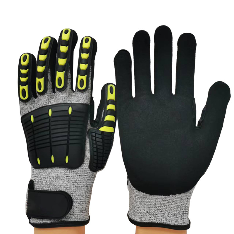 Work Glove Impact - Anti-vibratie handschoenen met SBR-vulling, TPR-bescherming, impactbescherming,
