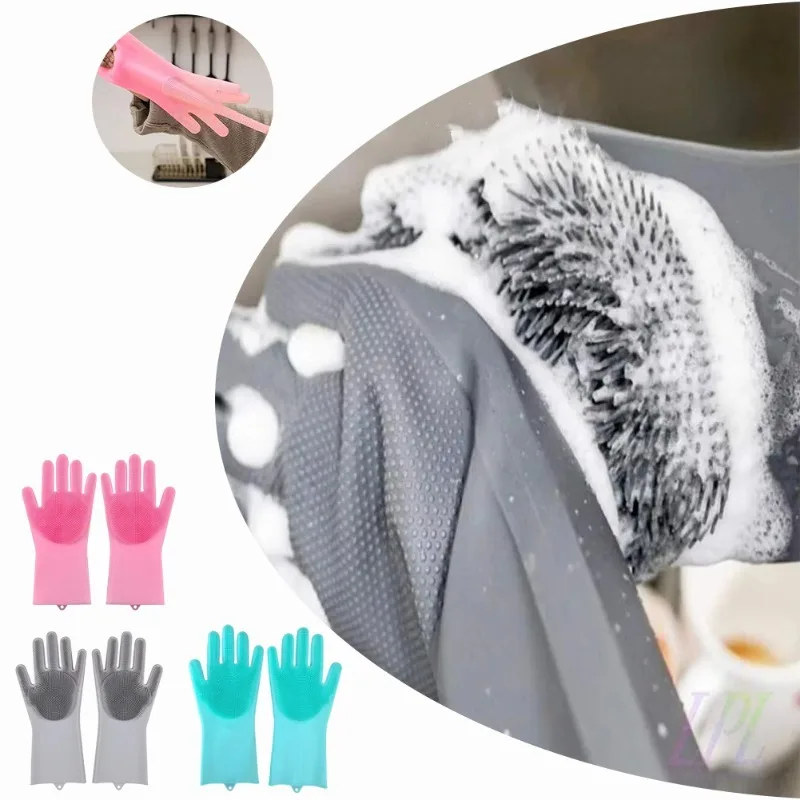 Dish Glove Rubber - 1 st Siliconen Afwashandschoenen Reinigingshandschoenen Siliconen