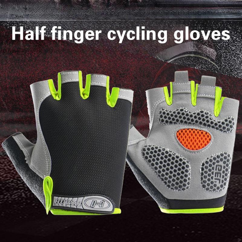 Fingerless Glove Knit - Groothandel halfvingerige fietshandschoenen heren dames antislip