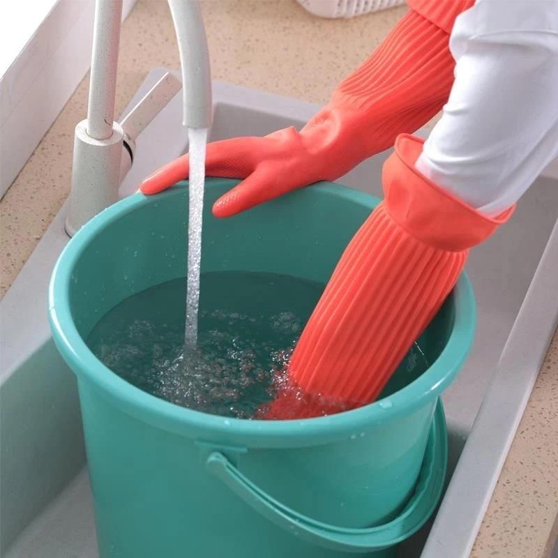 Dish Glove Rubber - Lange herbruikbare rubberen afwashandschoenen Antislip huishoudelijke
