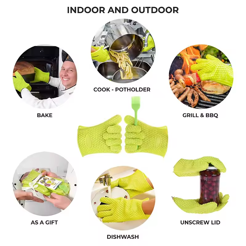 BBQ siliconen grillhandschoene - Oven Mitt Silicone recensie en prijs