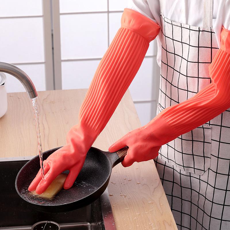 Lange herbruikbare rubberen af - Dish Glove Rubber recensie en prijs