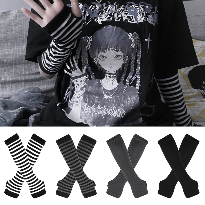 Vrouwen Lange Mouw Gothic Gest - Fingerless Glove Knit recensie en prijs