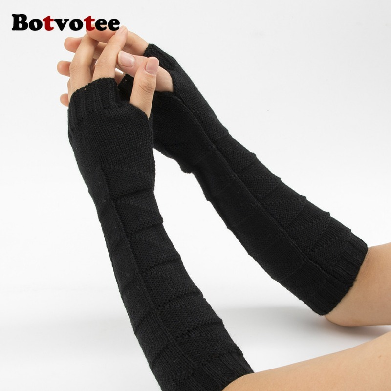 Botvotee Y2k Chunky Knit Armwa - Fingerless Glove Knit recensie en prijs